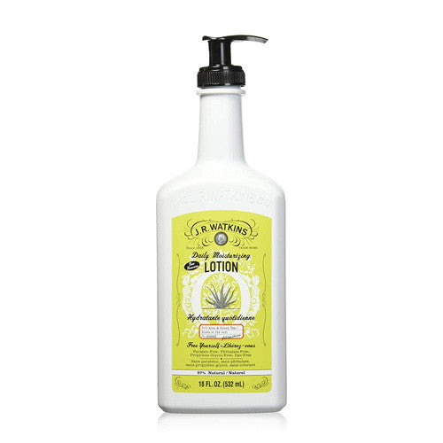 JR Watkins Daily Moisturizing Lotion Aloe and Green Tea, 18 Oz